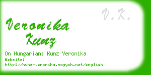 veronika kunz business card